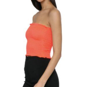 Gab & Kate Neon Smocked Tube Top